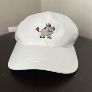 Warthog Golf Hat Strapback Adjustable Cap White‎ Port Authority